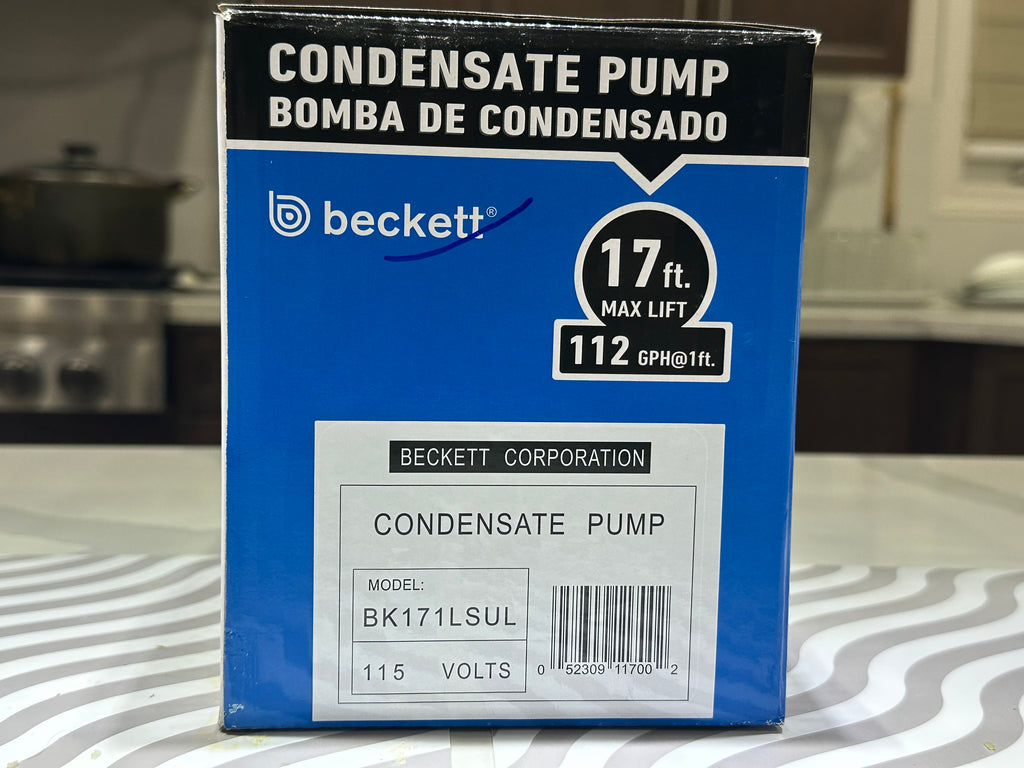 Condensate pump for furnace and AC