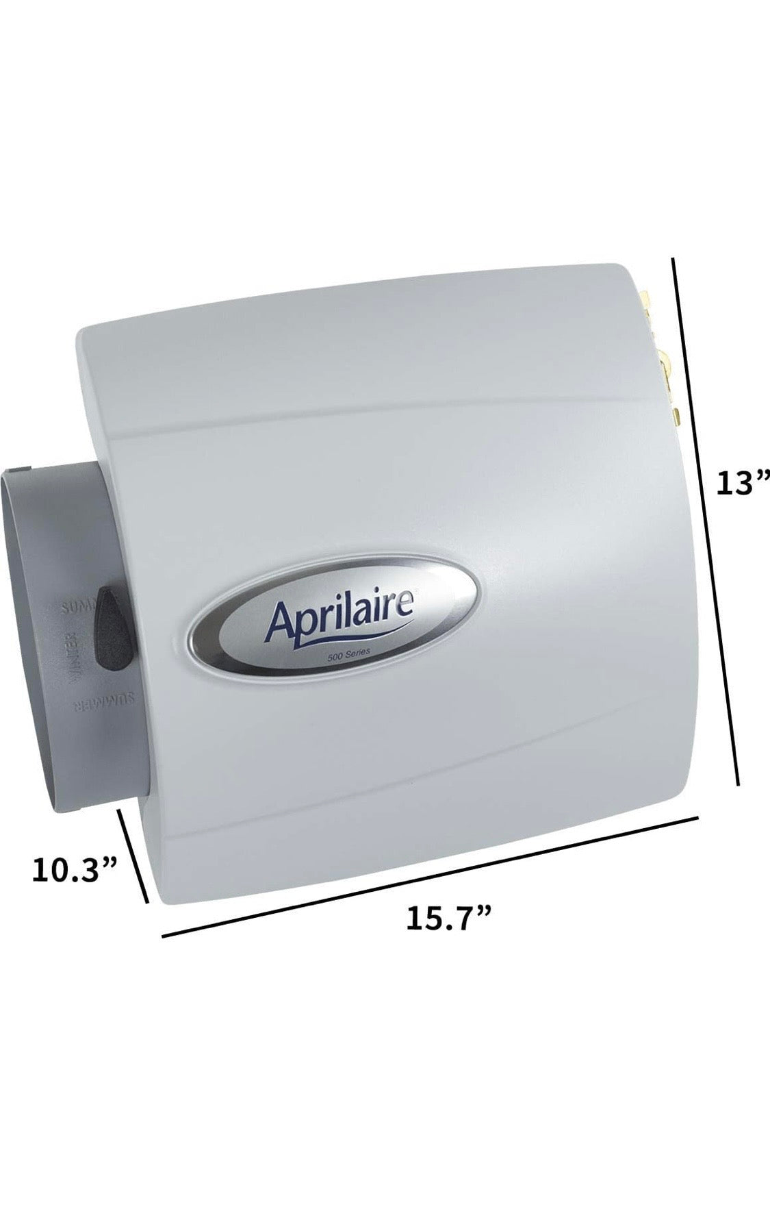 Aprilaire 500MK Whole-Home Bypass Humidifier with Manual Control & Installation Kit